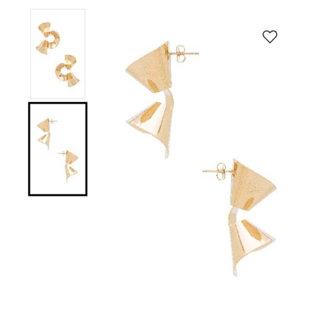 New Revolve Joppie Golden Statement Earrings - Picture 12 of 15